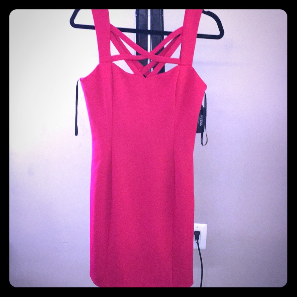 NWT Guess Dress with detailed neckline
